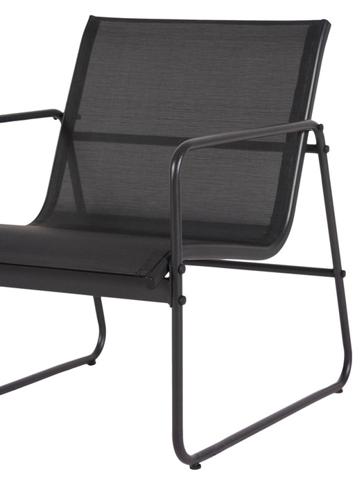 Sofasæt stål sort 4 dele - Envy